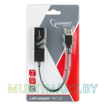 Сетевой адаптер Gembird NIC-U3 картинка 3